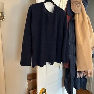 Sezane Gaspard Cardigan, Navy